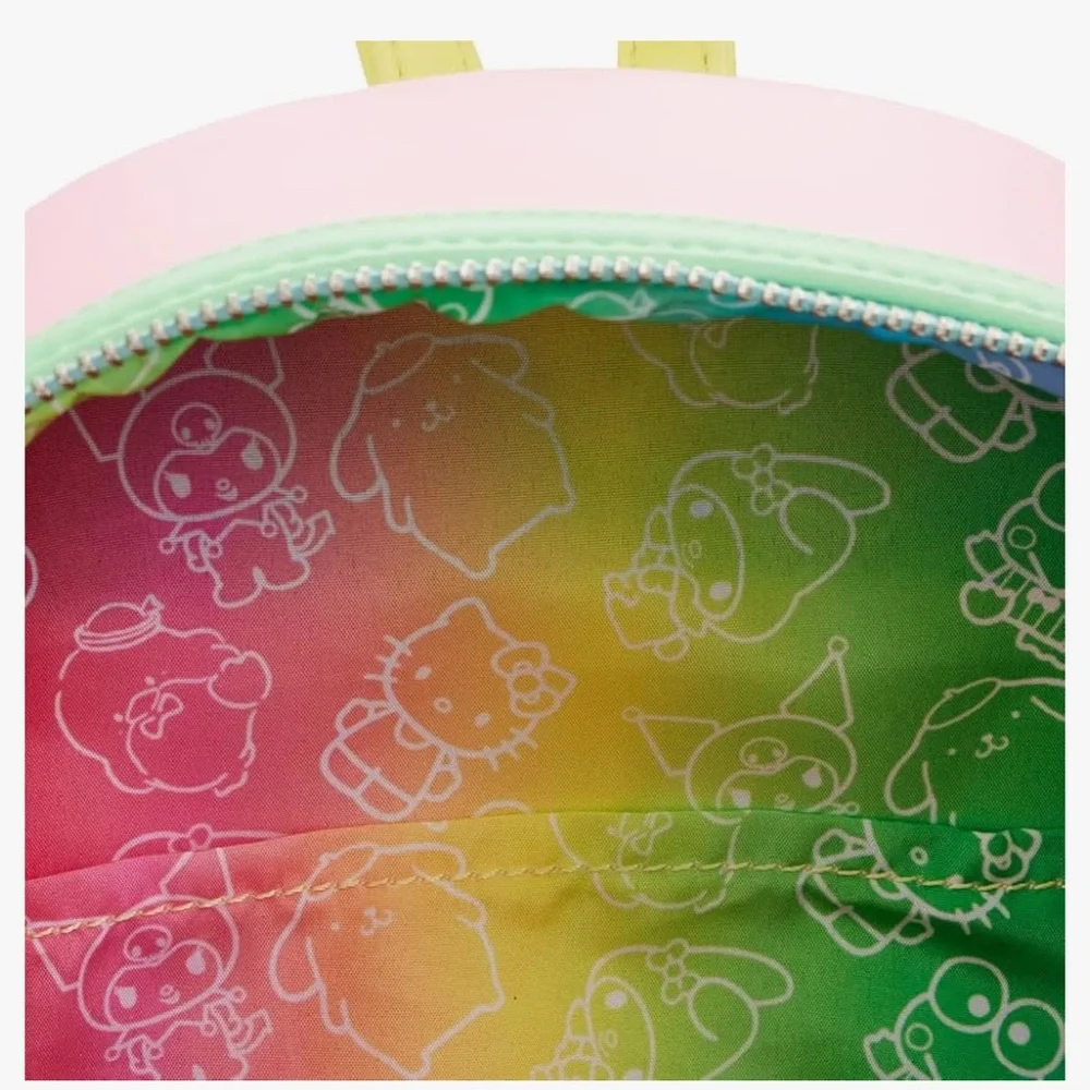 LOUNGEFLY Sanrio Hello Kitty And Friends Color Block Backpack 10 3/16in